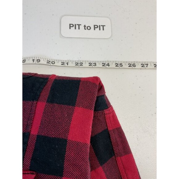 Duluth Trading  Lined LG Buffalo Plaid Snap Shirt‎ Jacket Heavy Shacket coat - Picture 5 of 11